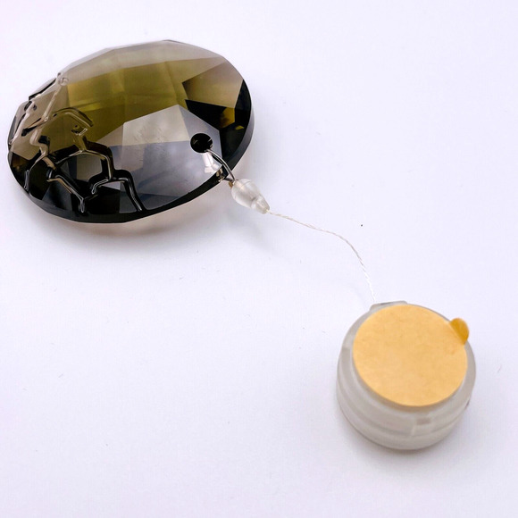 Swarovski 2010 SCS Amber Crystal Earth Ornament Suncatcher #A9100NR000156 w/ Box - Picture 7 of 11